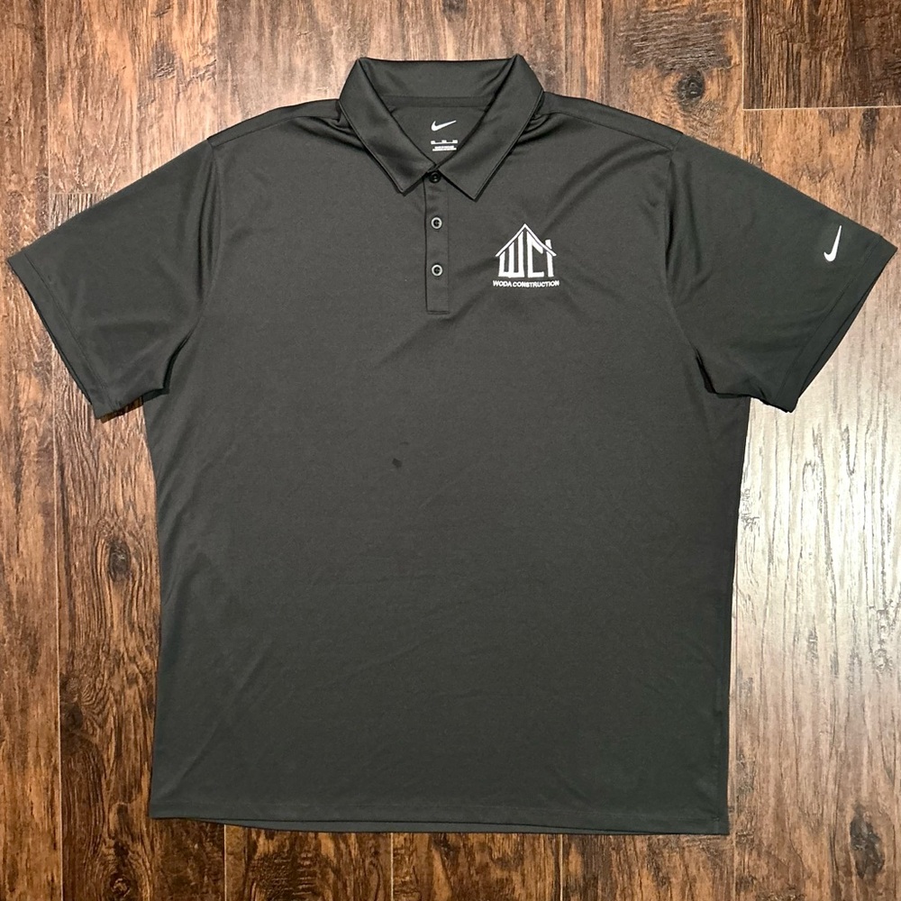 Nike Woda Construction Polo Shirt Grey White